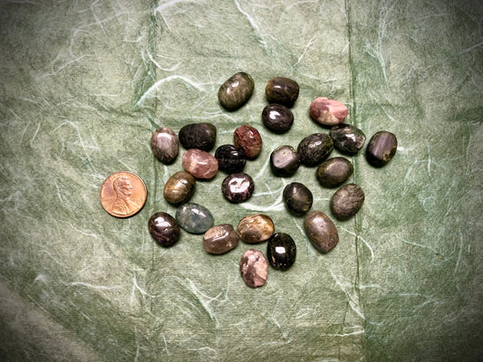 Multi Tourmaline Ovals - 15mm x 12mm