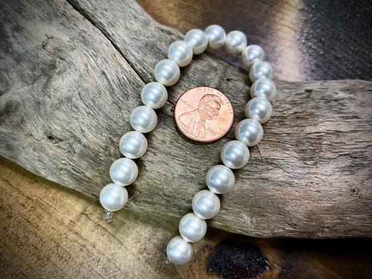 European Crystal Pearls - Crystal White - 8mm - 20ct.