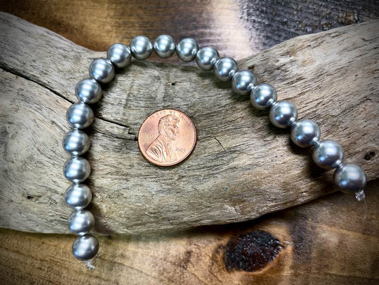 European Crystal Pearls - Light Grey - 8mm - 20ct.