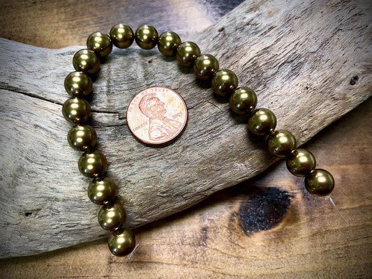 European Crystal Pearls - Antique Brass - 8mm - 20ct.