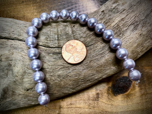 European Crystal Pearls - Lavender - 8mm - 20ct.