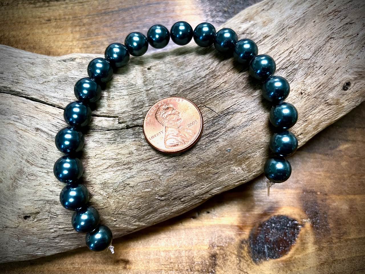 European Crystal Pearls - Tahitian Look - 8mm - 20ct.