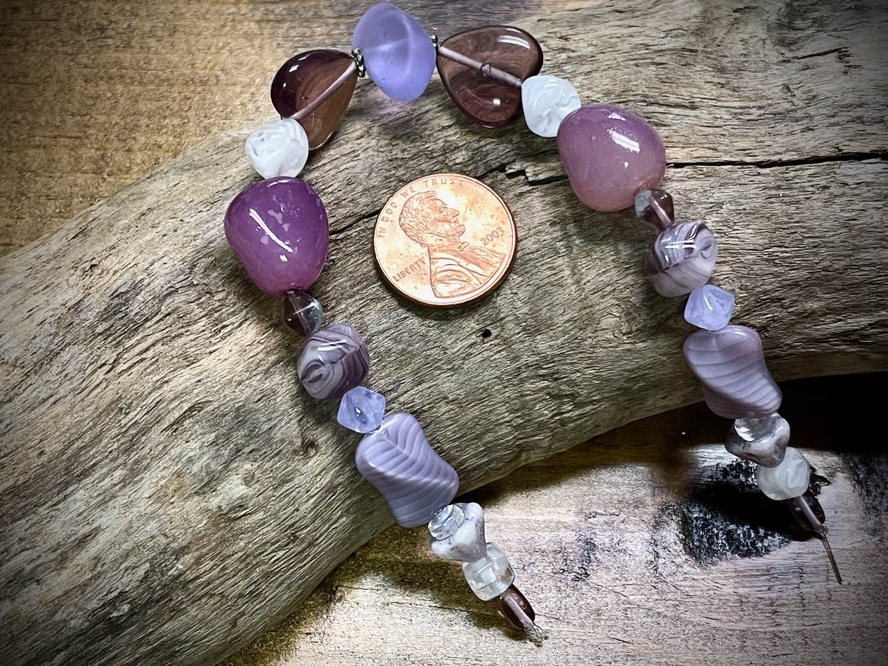 Czech Glass Mixed Strand - Purple Mix