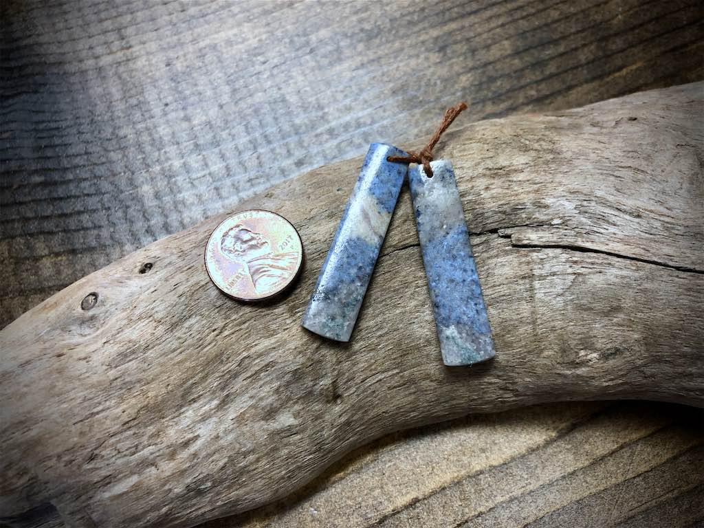 Dumortierite Gemstone Pair