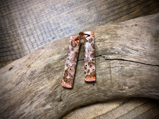 Orbicular Jasper Gemstone Pair