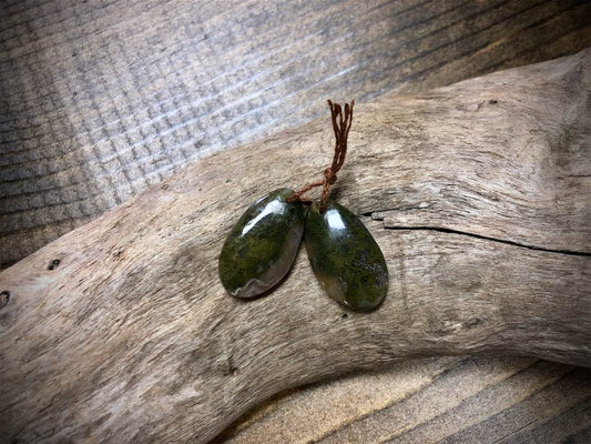 Aqua Nueva Agate Gemstone Pair