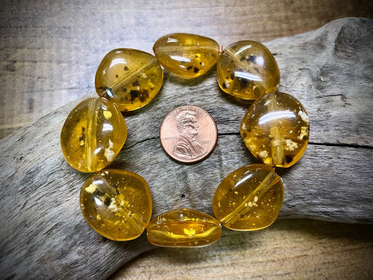 Vintage Plastic Bead Strand