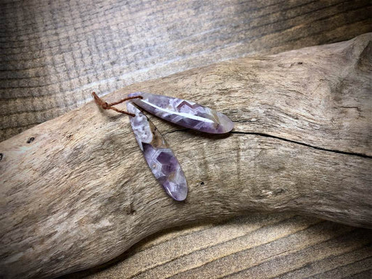 Amethyst Gemstone Pair