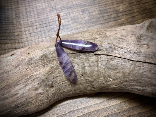 Amethyst Gemstone Pair