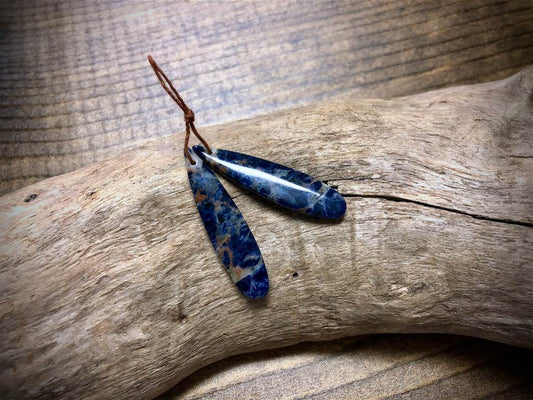 Sodalite Gemstone Pair