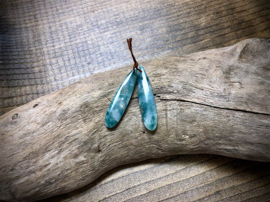 Green Mountain Jade Gemstone Pair