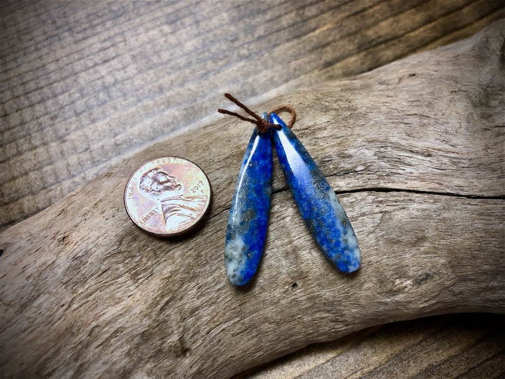 Lapis Gemstone Pair