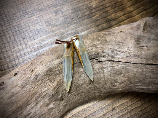 Blue Calcite Gemstone Pair