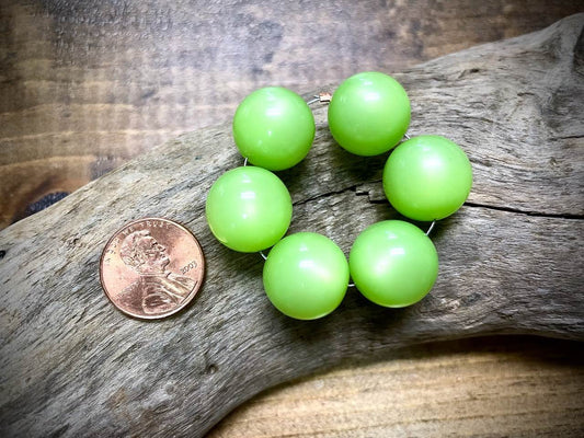 Vintage Moon-Glow Lucite Bead Strand