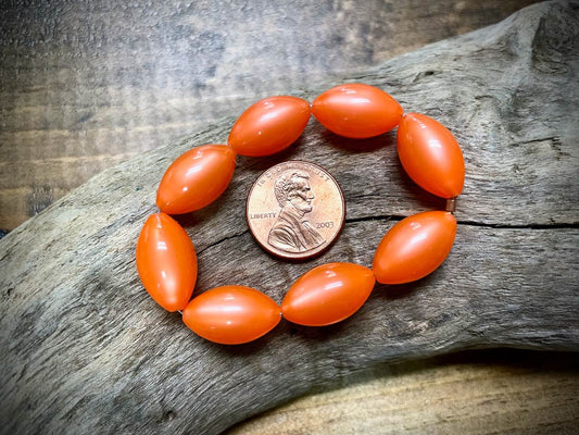 Vintage Moon-Glow Lucite Bead Strand