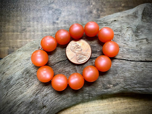 Vintage Moon-Glow Lucite Bead Strand