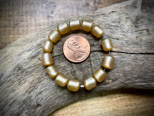 Vintage Moon-Glow Lucite Bead Strand