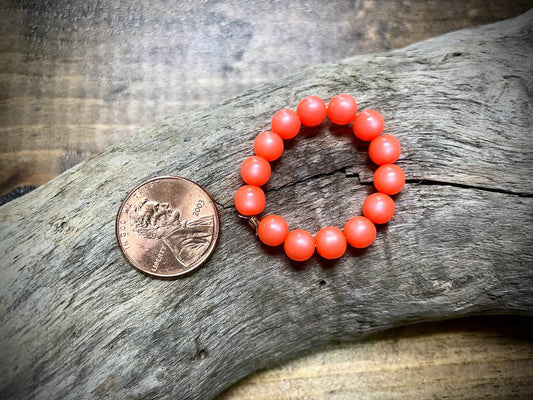 Vintage Moon-Glow Lucite Bead Strand