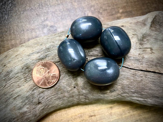 Vintage Moon-Glow Lucite Bead Strand