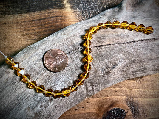 Lucerna Bicone Czech Glass Strand