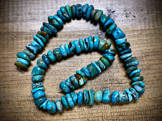 Turquoise Nuggets Bead Strand - 16"