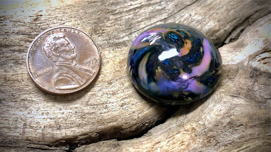 Lampwork Glass Cabochon by Robert Jennik