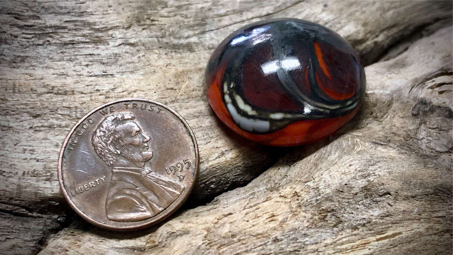 Lampwork Glass Cabochon by Robert Jennik