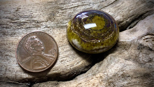 Lampwork Glass Cabochon by Robert Jennik