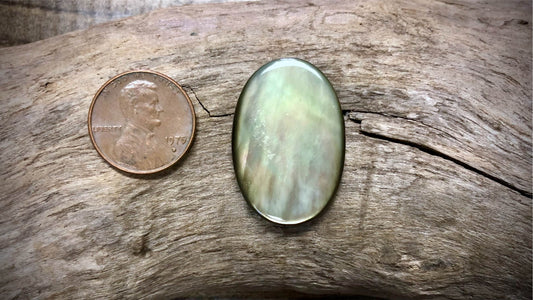 Vintage Russian Hand-Painted Glass Bead