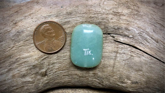 Vintage Russian Hand-Painted Glass Bead