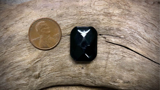 Vintage Russian Hand-Painted Glass Bead