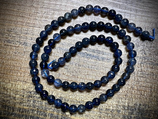 Iolite Rounds Bead Strand - 5mm - 16"