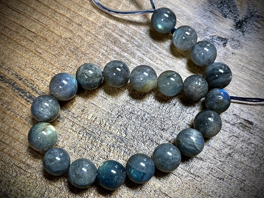 Labradorite Rounds Bead Strand - 10mm - 8" - Grade A