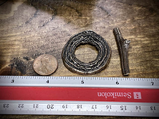 Bronze Large Tree Toggle Clasp