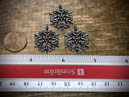 Silver Filled Snowflake Pendant/Charm
