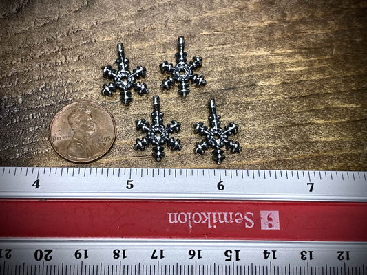 Silver Filled Snowflake Pendant/Charm