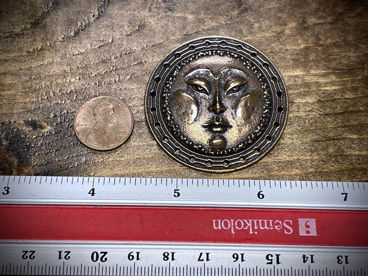 Bronze Full Moon Pendant/Connector