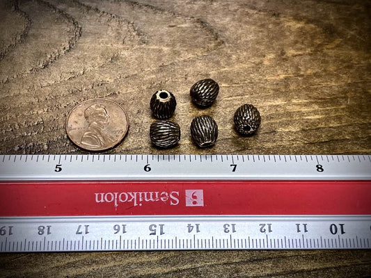 Bronze Flower Bud Bead