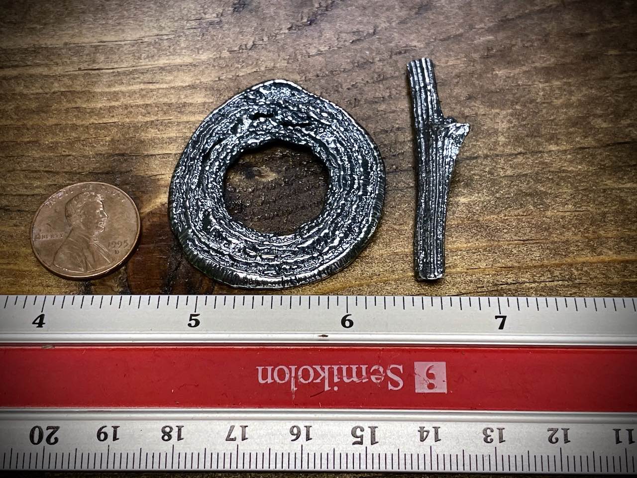 Silver Filled Large Tree Toggle Clasp