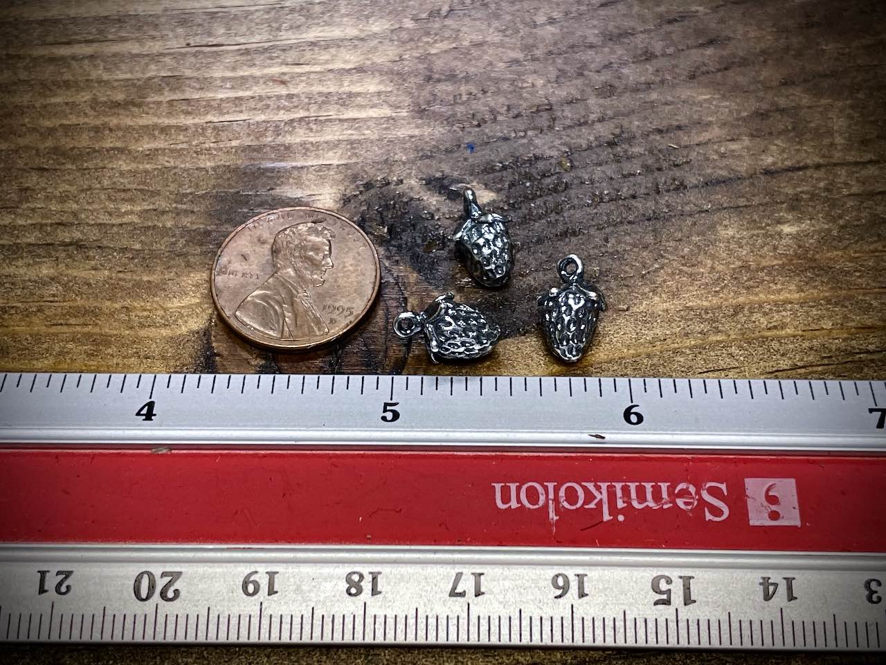 Silver Filled Strawberry Charm