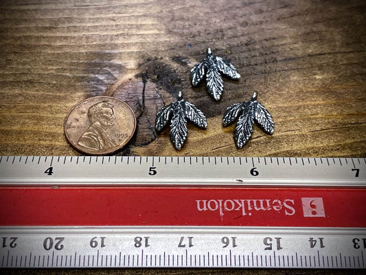 Silver Filled Leaf Charm