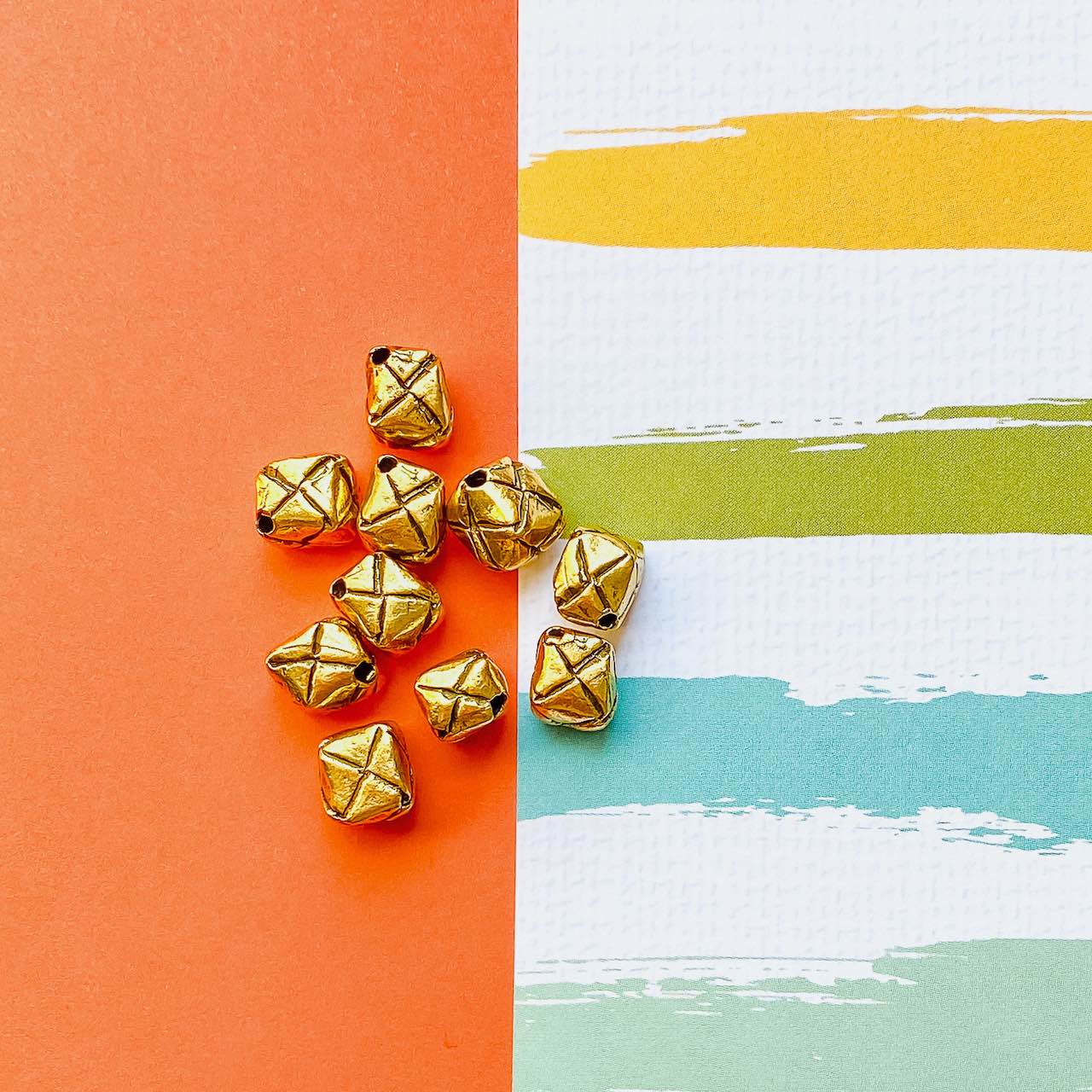 Allegory Gallery Pewter—Origami Cube—Corner Drilled