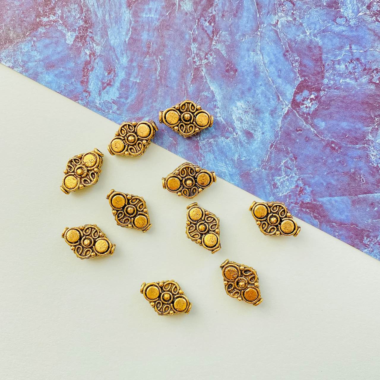 Allegory Gallery Pewter—Flat Lantern—Bali Style