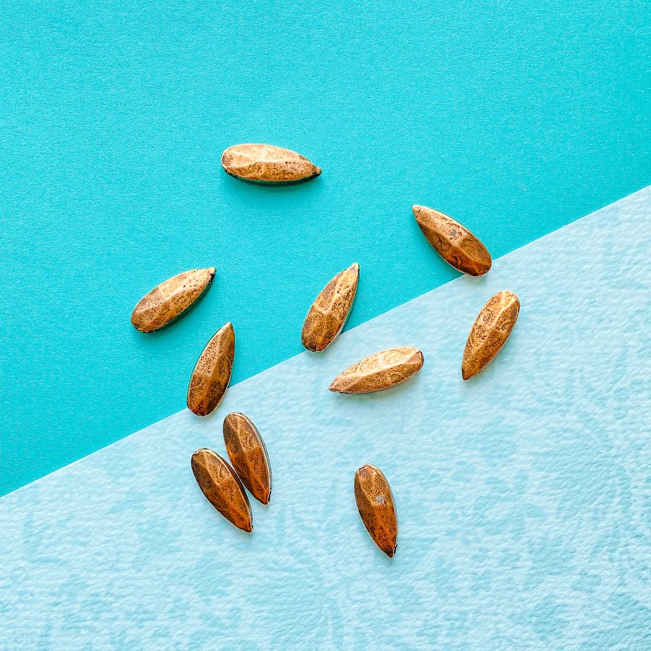 Allegory Gallery Pewter—Faceted Drop—Top Drilled