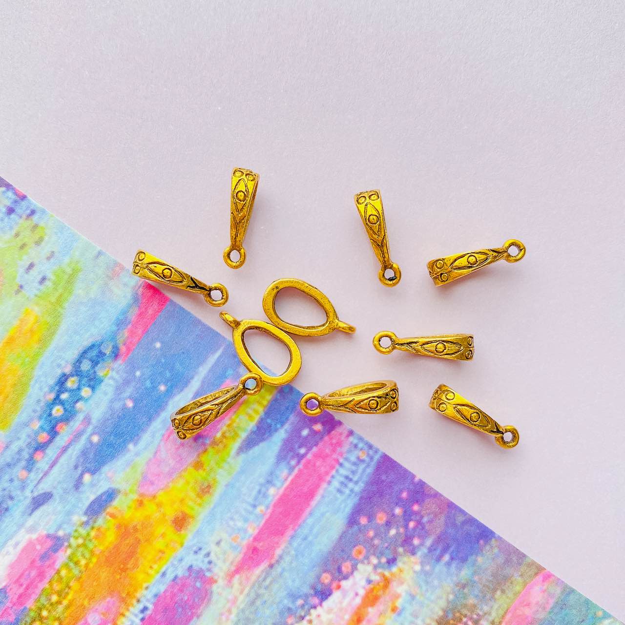 Allegory Gallery Pewter—Bail - Small - Engraving