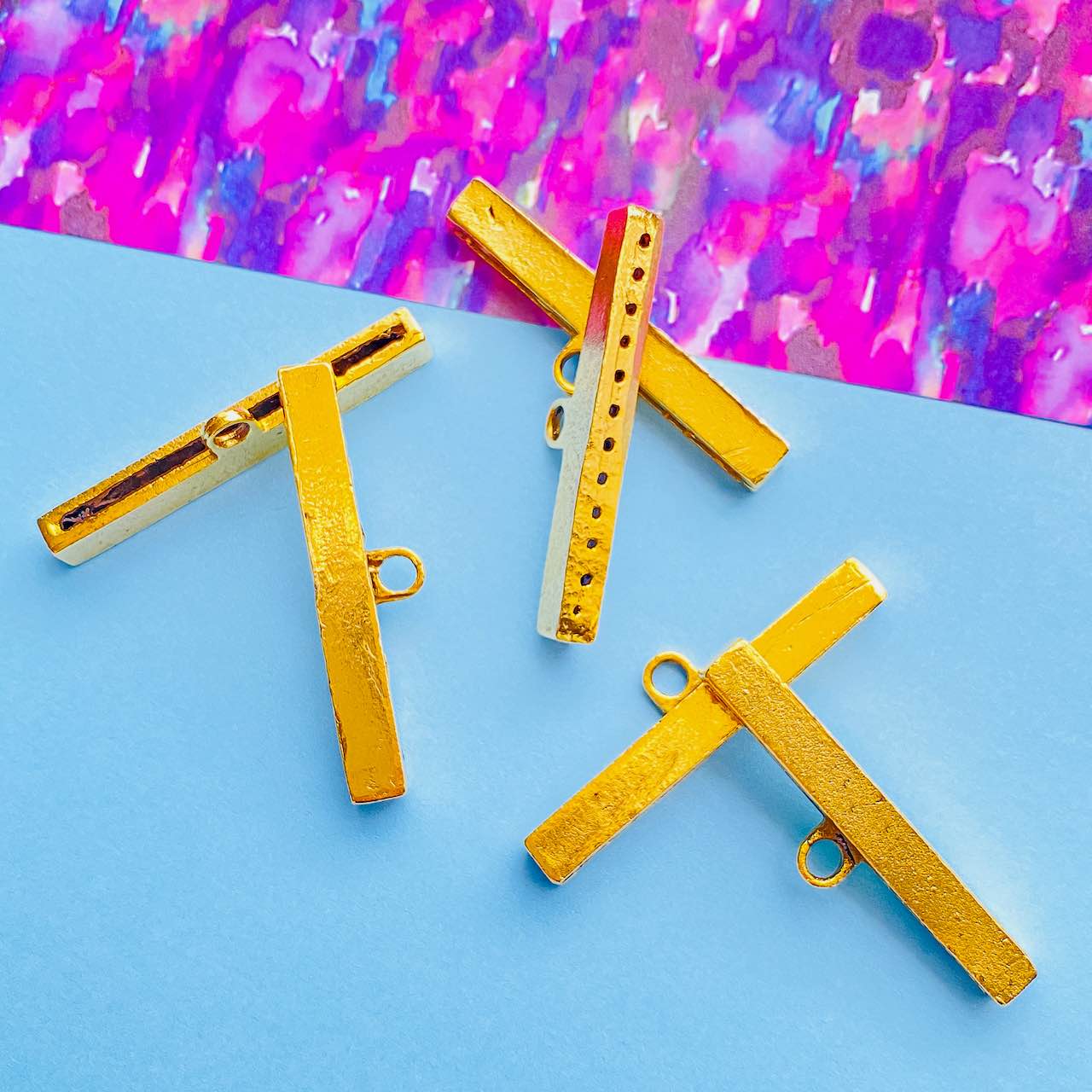 Allegory Gallery Pewter—Groovy End Connector—12 Row Design