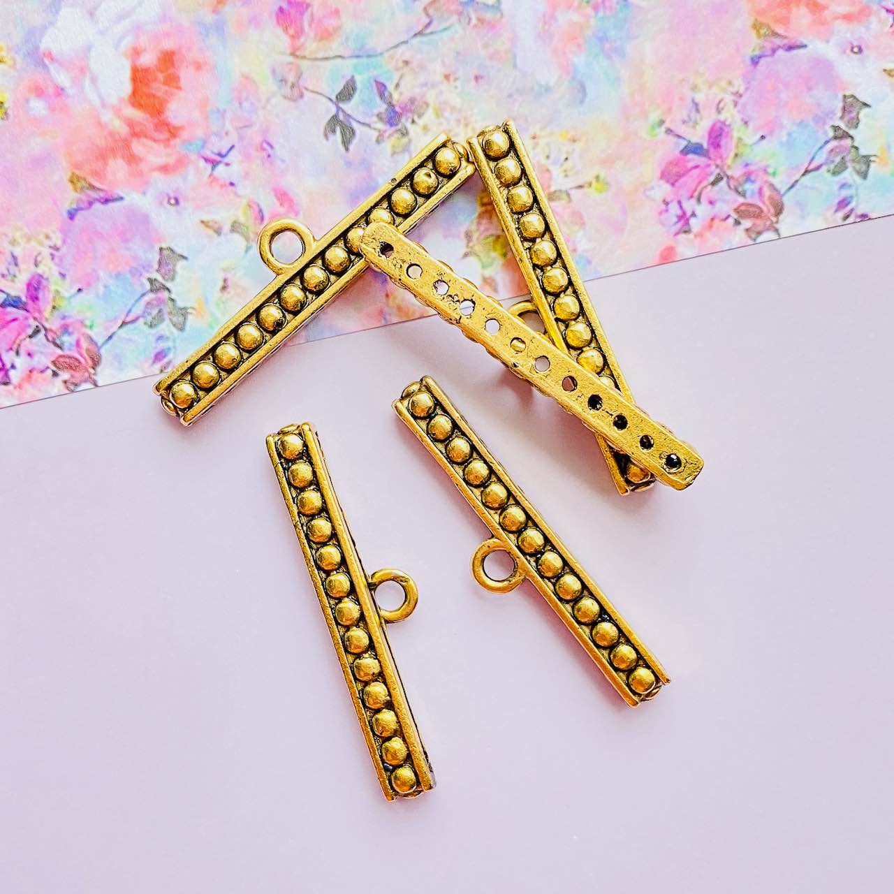 Allegory Gallery Pewter—Groovy End Connectors—12 Row Design