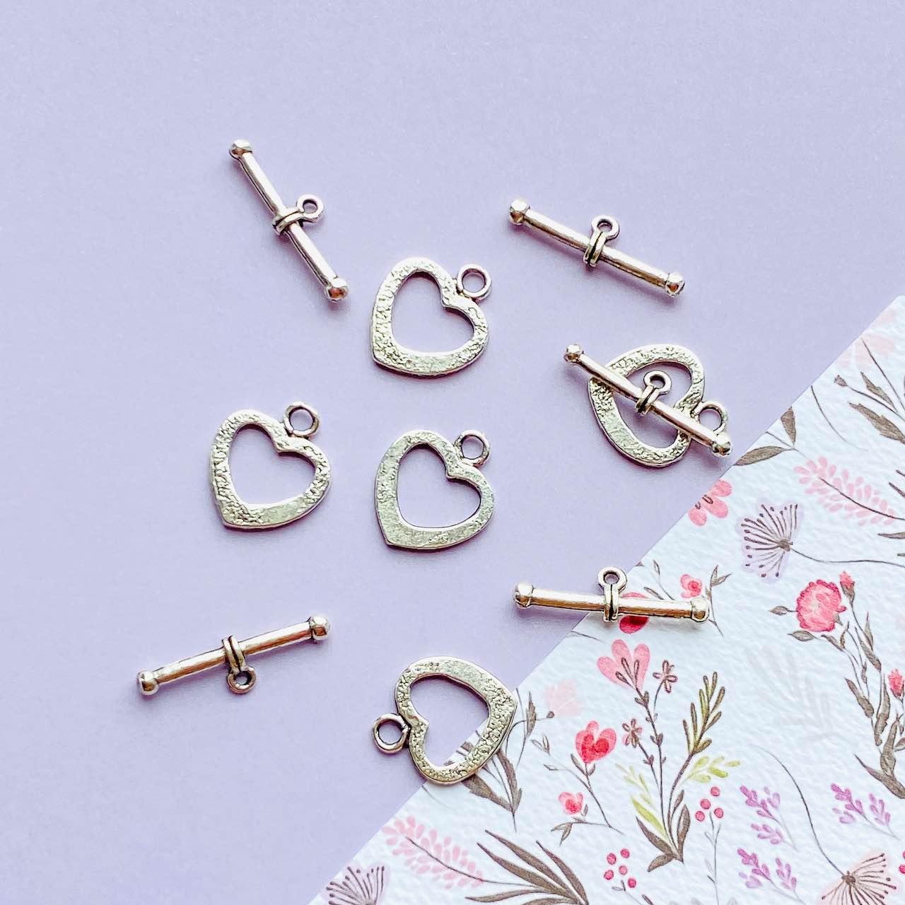 Allegory Gallery Pewter—Toggle Clasp—Heart