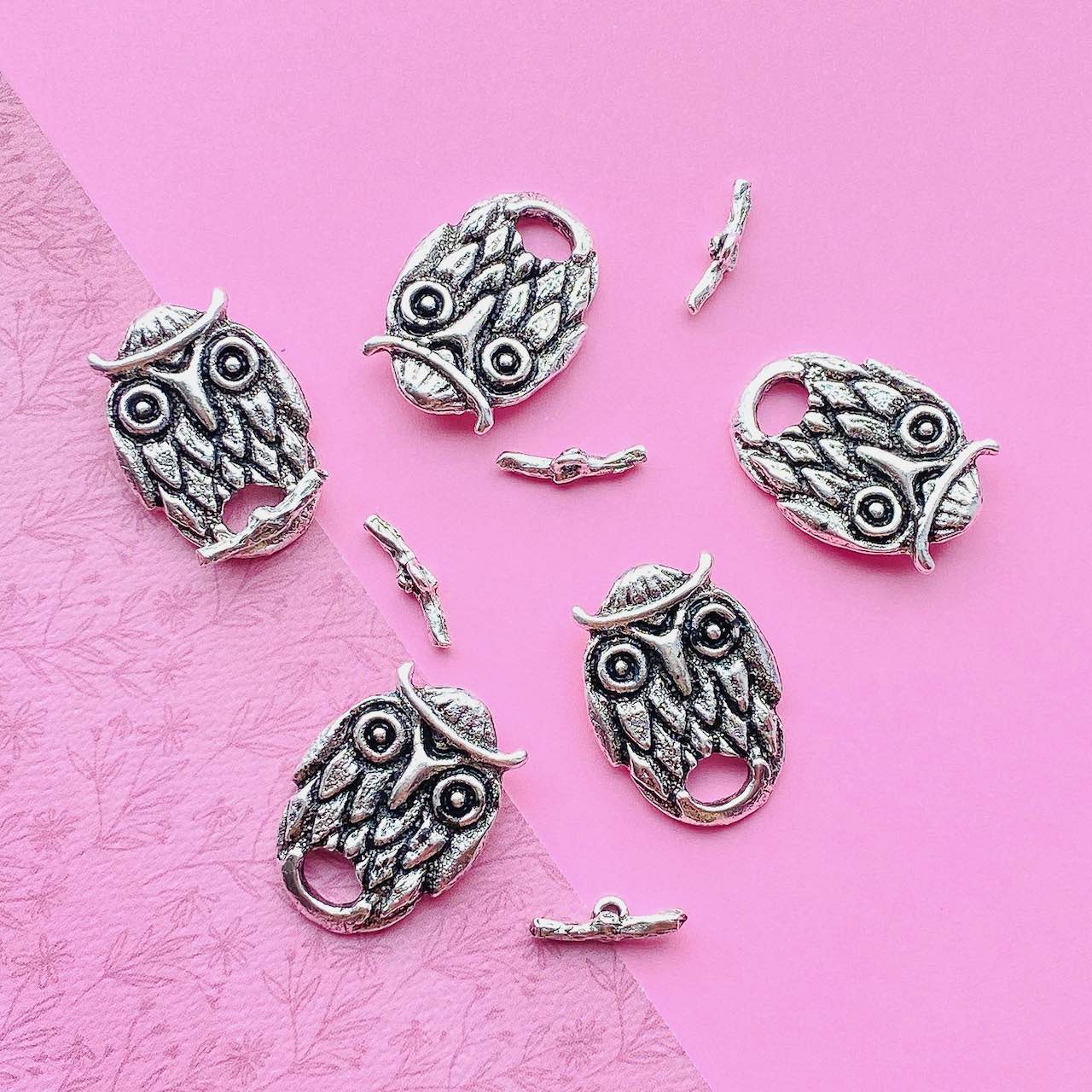 Allegory Gallery Pewter—Clasp—Owl