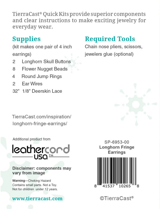 Longhorn Fringe Earrings Kit